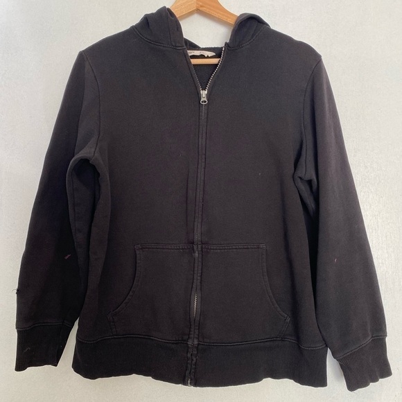 OLD NAVY BLACK ZIP UP HOODIE SIZE L - Picture 1 of 5